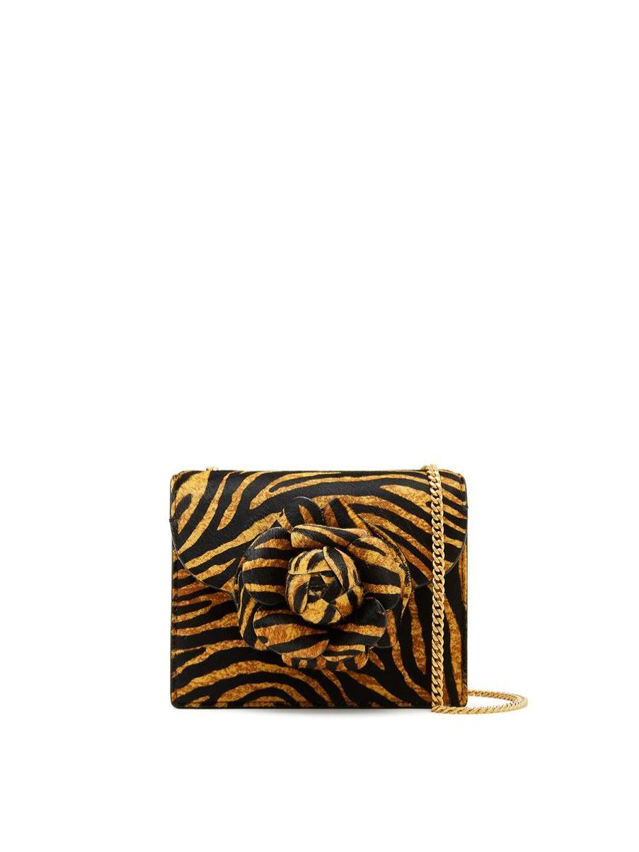 Oscar De La Renta Women Handbags Tiger Printed Mini Tro Bag - 1
