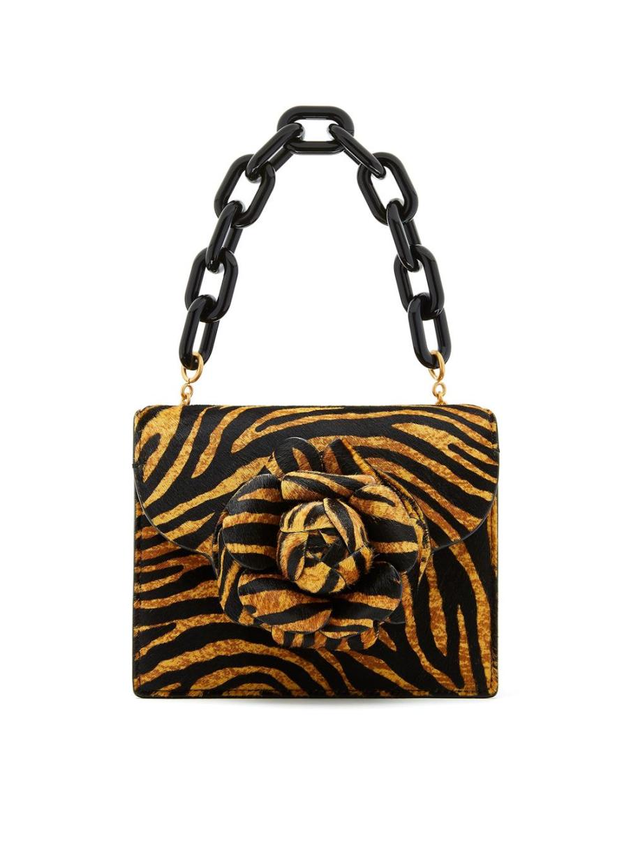 Oscar De La Renta Women Handbags Tiger Printed Mini Tro Bag - 2