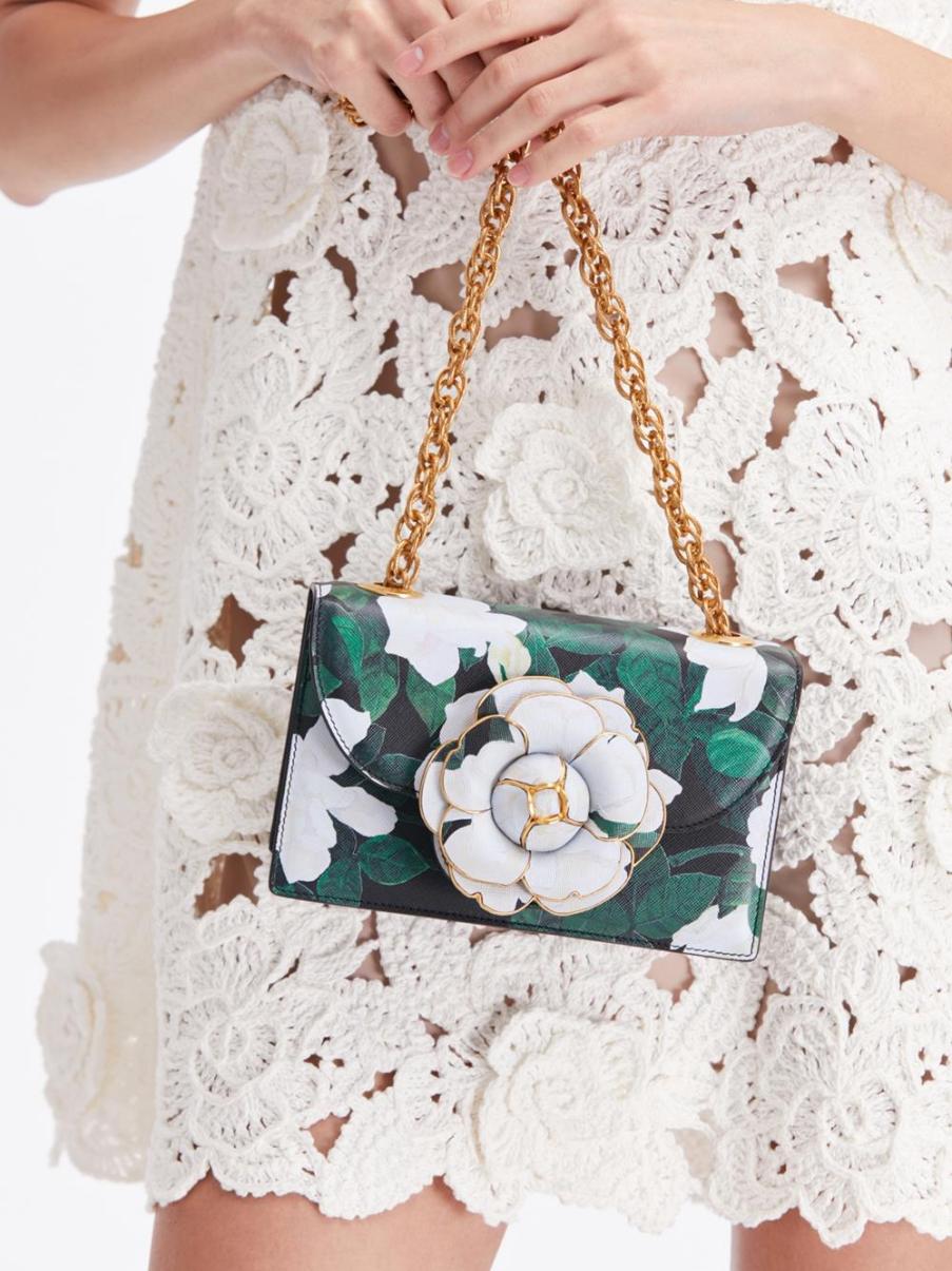Oscar De La Renta Handbags Women Gardenia Printed Tro Bag - 2
