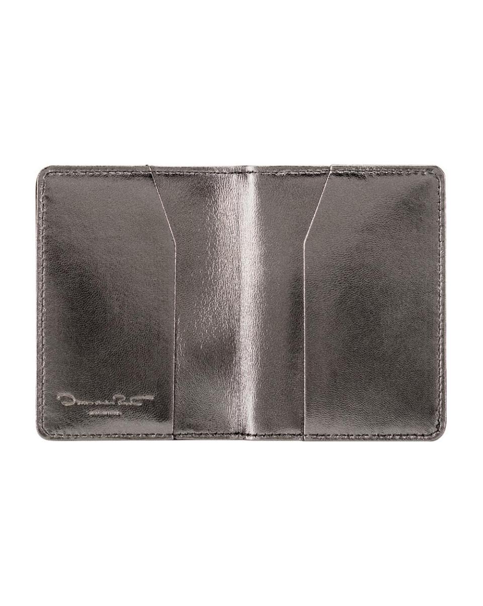 Oscar De La Renta Gunmetal Card Case Women Small Leather Goods - 3