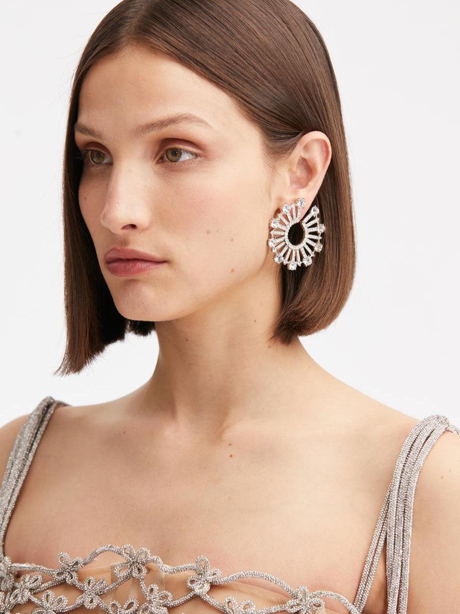 Oscar De La Renta Women Larger Sunburst Earrings Earrings - 2