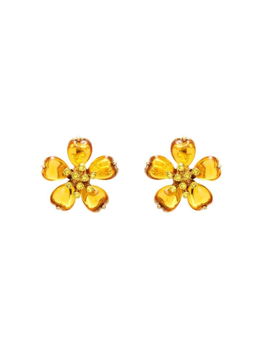 Women Rosalia Flower Earrings Earrings Oscar De La Renta - 1