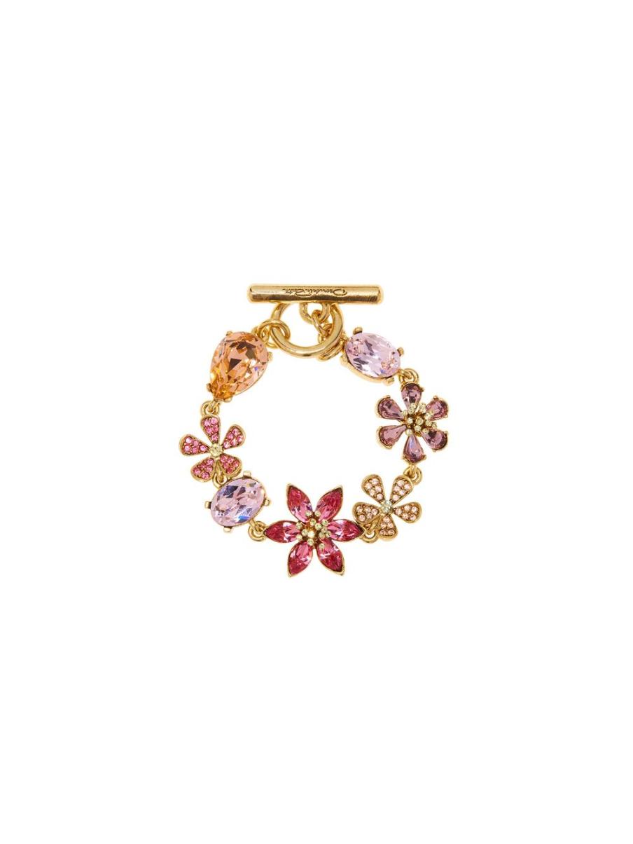 Crystal Flower Bracelet Women Oscar De La Renta Bracelets - 1