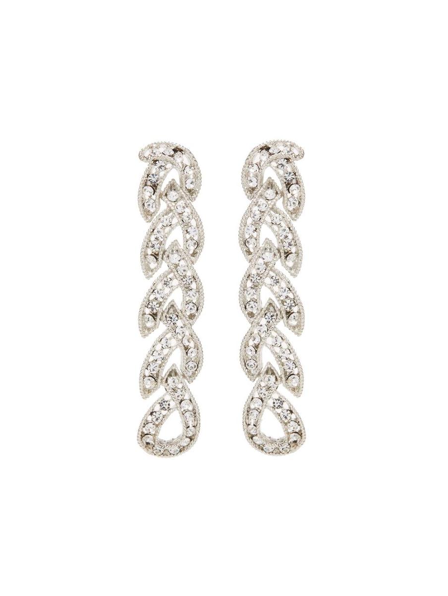 For The Bride Women Oscar De La Renta Braided Long Earrings - 1