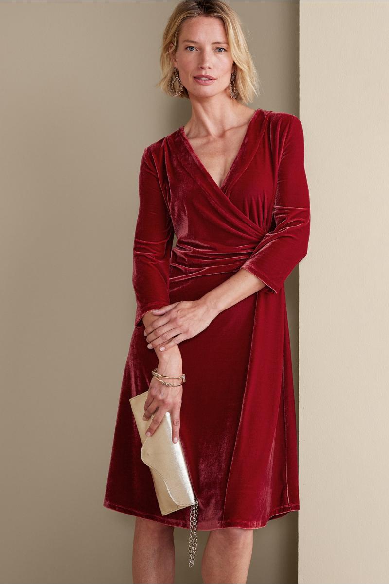 Velvet Hyannis Dress Dresses Red Dahlia Exceptional Women Soft Surroundings