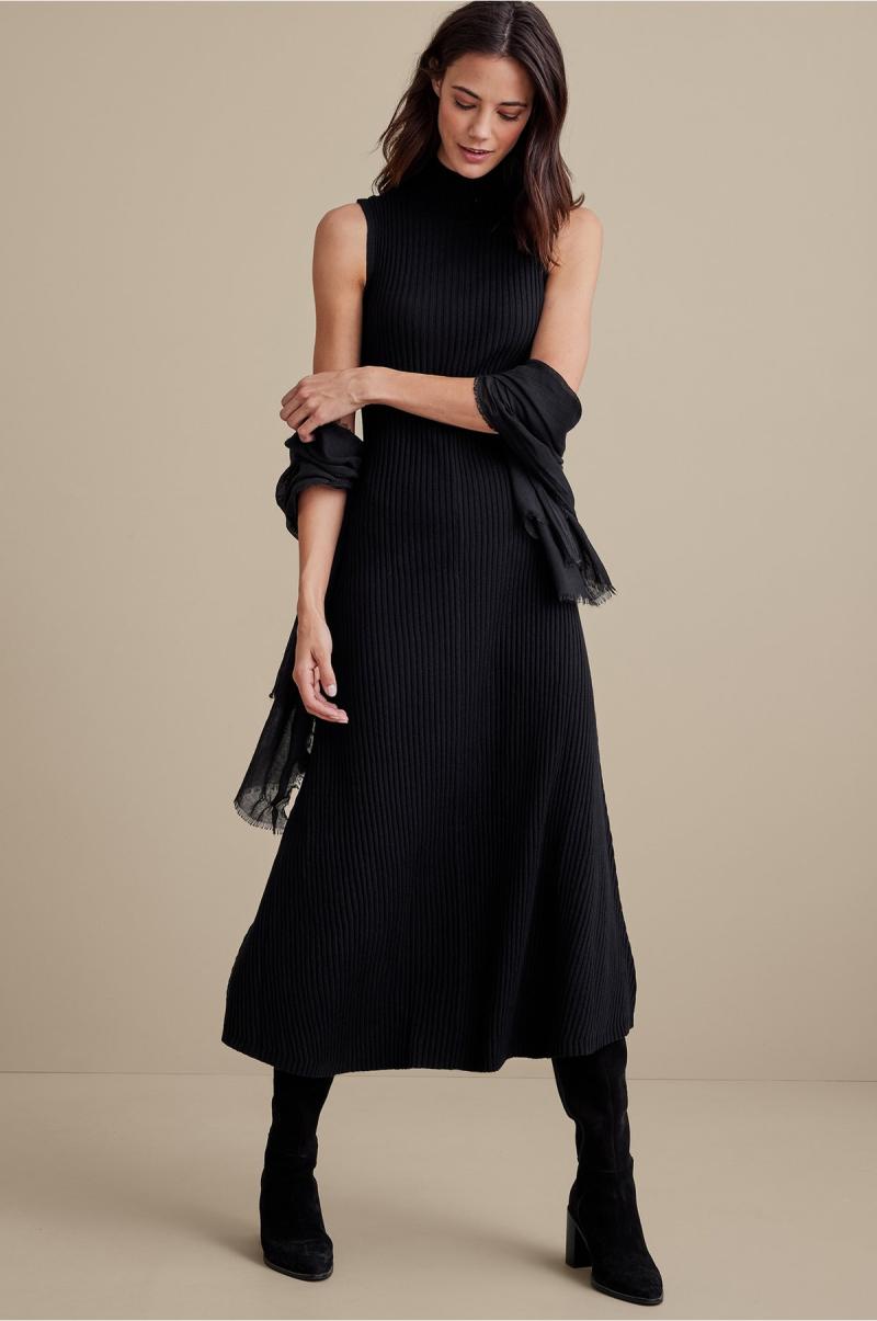 Black Dresses Latest Soft Surroundings Women Carolyn Dress - 4