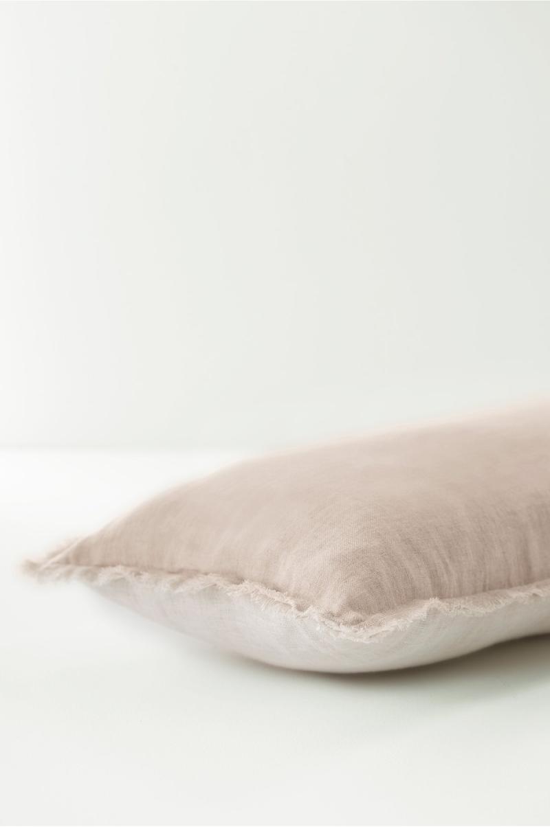 Soft Surroundings Adrina Long Bolster Pillow Bedding Women Professional Ivory
