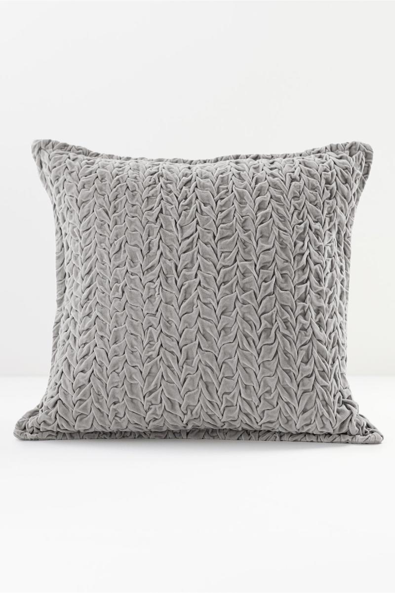 Grey Unique Women Trenza Square Pillow Soft Surroundings Bedding - 1