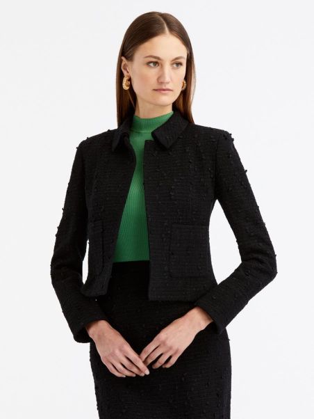 Women Oscar De La Renta Boucle Tweed Jacket Jackets & Coats