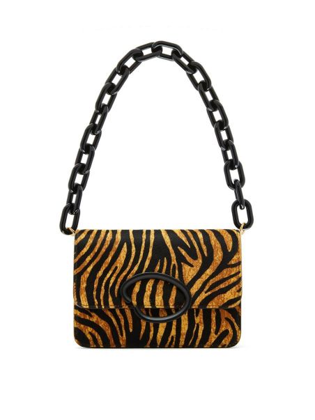 Women Oscar De La Renta Tiger Printed Haircalf O Pochette Handbags