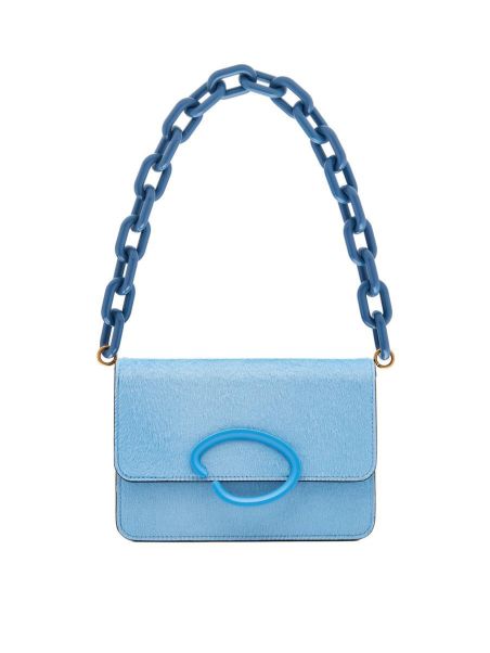 Women Oscar De La Renta Light Blue Haircalf O Pochette Handbags