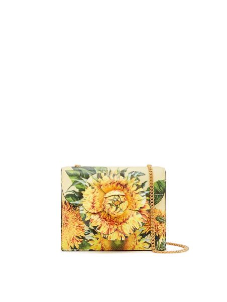 Sunflower Printed Mini Tro Bag Women Oscar De La Renta Handbags