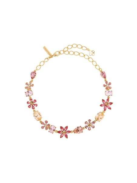Women Crystal Flower Necklace Necklaces Oscar De La Renta