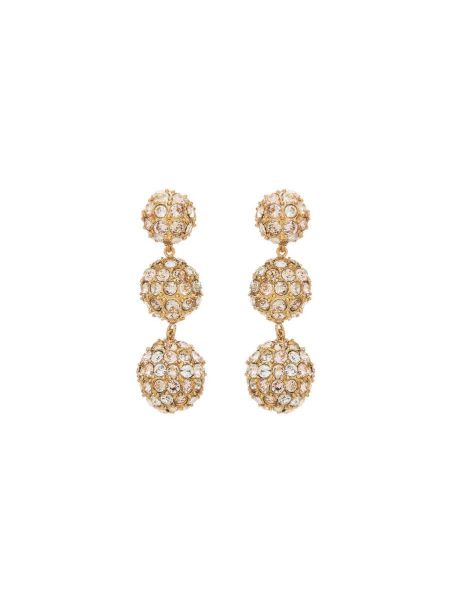 Oscar De La Renta Women Crystal Ball Drop Earrings Earrings
