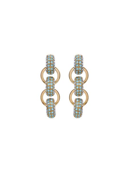 Earrings Pave Crystal Link Drop Earrings Women Oscar De La Renta