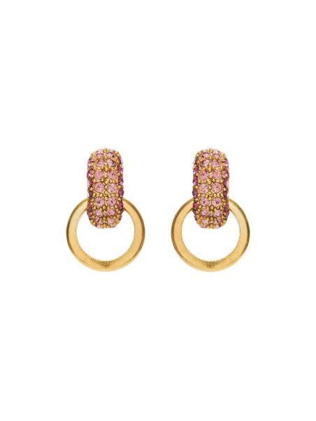 Oscar De La Renta Women Earrings Pave Crystal Link Earrings