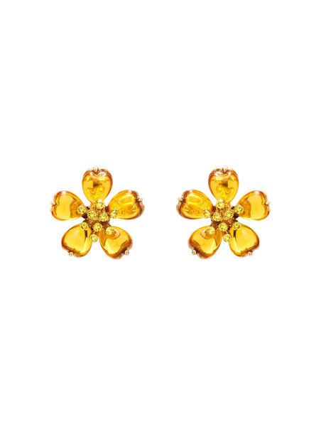 Women Rosalia Flower Earrings Earrings Oscar De La Renta