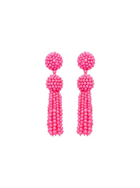 Neon Short Tassel Earrings Earrings Oscar De La Renta Women