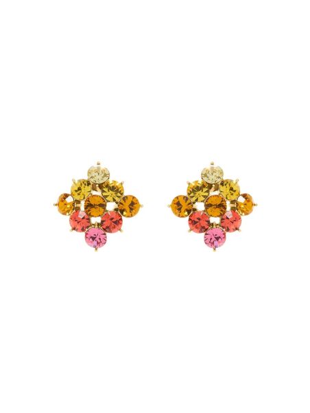 Oscar De La Renta Women Simple Crystal Lozenge Earrings Earrings