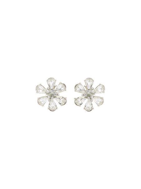 Earrings Crystal Flower Button Earrings Oscar De La Renta Women