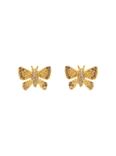 Oscar De La Renta Women Small Butterfly Earrings Earrings
