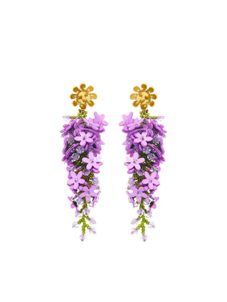 Women Oscar De La Renta Earrings Cascading Flower Earrings