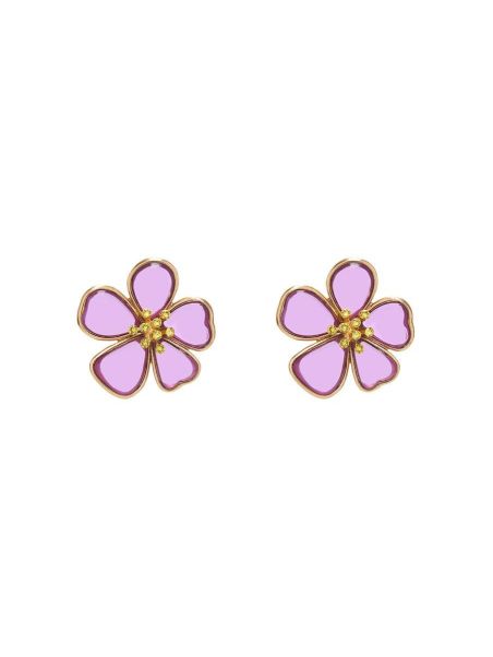 Oscar De La Renta Cloudy Resin Floral Stud Earrings Women Earrings