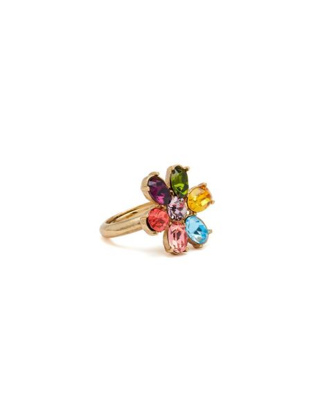 Rings Oscar De La Renta Women Multi Floral Crystal Ring