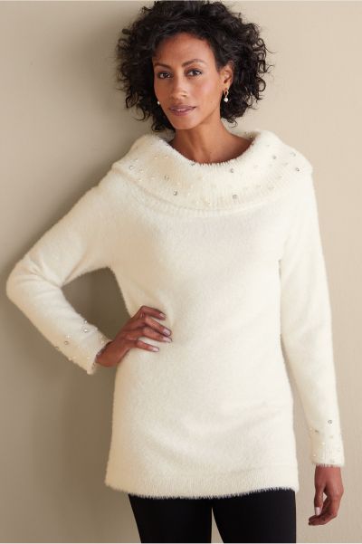 Christina Sweater Latest Tops Ivory Pearl Soft Surroundings Women