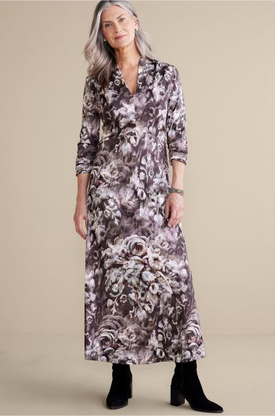 Organic Multi Floral Dresses Soft Surroundings Women Naima Dress