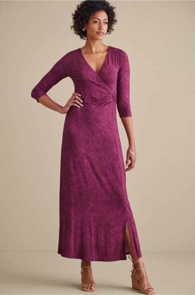 Soft Surroundings Dresses Women Hyannis Maxi Dress Cozy Tapestry Multi