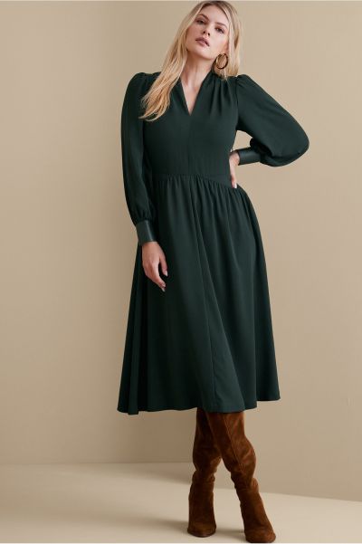 Women Jewel Green Reliable Katrina Dress Soft Surroundings Dresses