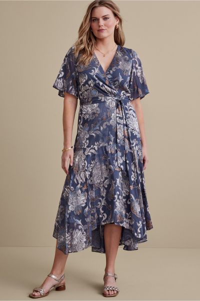 Navy Blue Soft Surroundings Optimize Women Minerva Dress Dresses