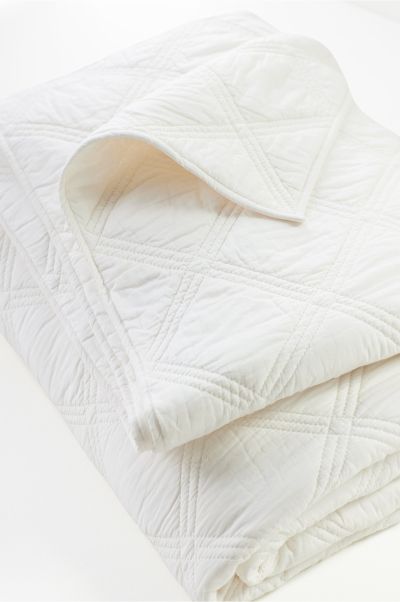 Toluca Diamond Quilt Women Soft Surroundings Ivory New Bedding