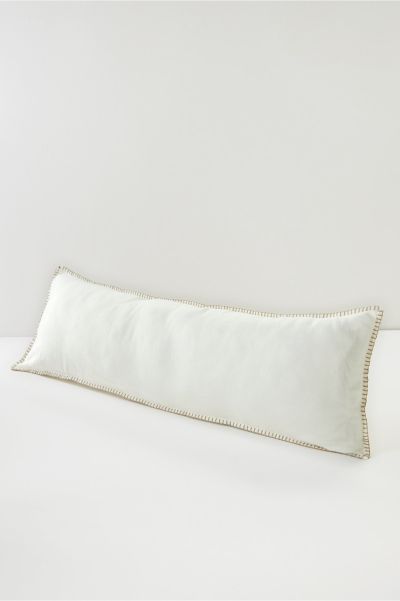 Soft Surroundings Women Sonata Linen Bolster Pillow Bedding Exclusive Ivory