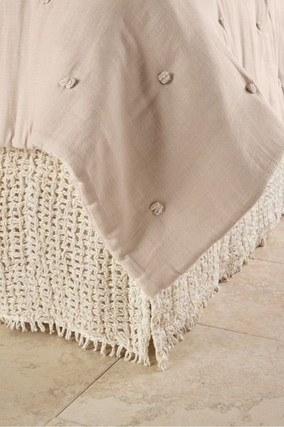 Ivory Hera Linen Bedskirt Reliable Soft Surroundings Women Bedding