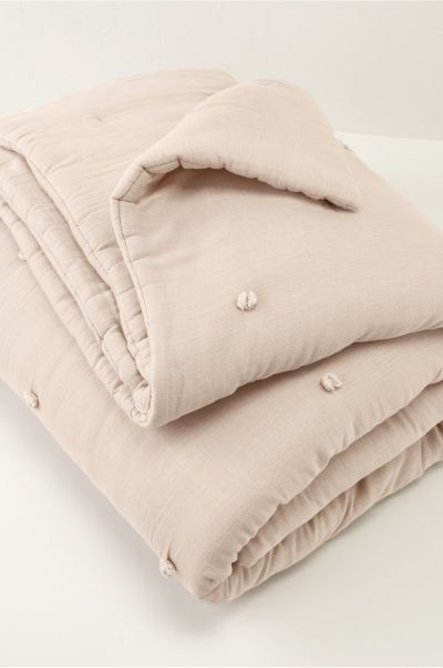 Beige Harlow Tufted Comforter Rugged Soft Surroundings Women Bedding