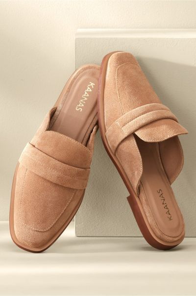 Kaanas Congo Mule Slide Almond Women Shoes High Quality Soft Surroundings