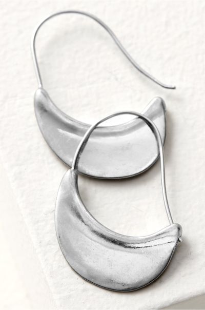 Soft Surroundings Functional Women Silver Jewelry Valeria Hanging Earring