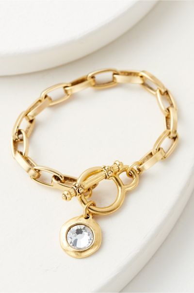 Trinity Toggle Bracelet Women Stylish Soft Surroundings Jewelry Gold