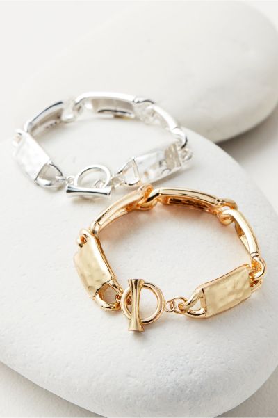Silver Francesca Small Toggle Bracelet Liquidation Soft Surroundings Women Jewelry