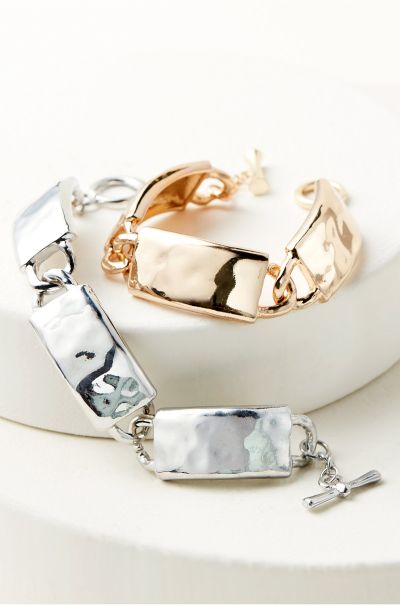Silver Francesca Large Toggle Bracelet Soft Surroundings Women Exquisite Jewelry