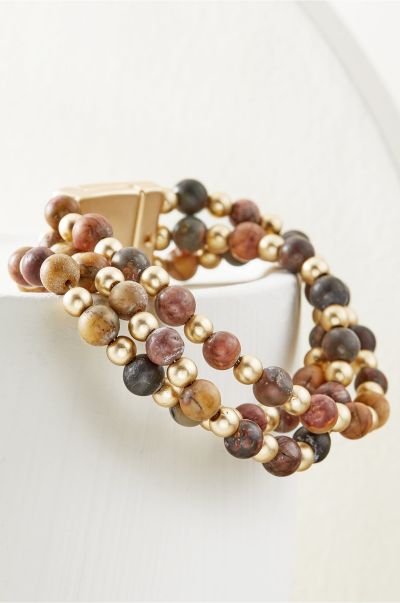 Natural Jewelry Soft Surroundings Kaya Stone Bracelet Women Energy-Efficient
