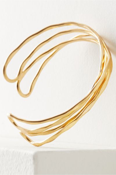 Linnet Thin Cuff Jewelry Gold Soft Surroundings Women Vintage
