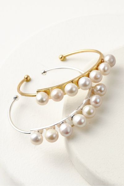 Inexpensive Estella Pearl Cuff Gold/Pearl Women Soft Surroundings Jewelry