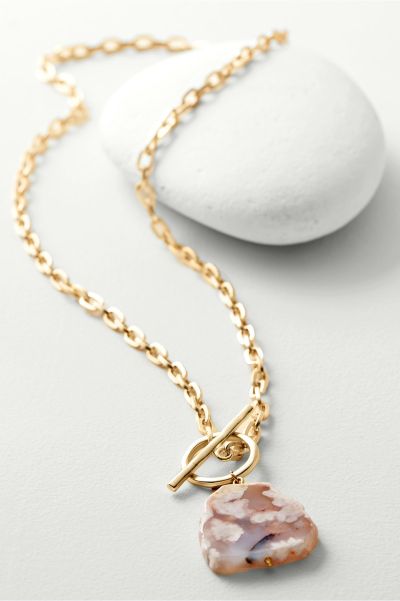 Rio Stone Pendant Necklace Trendy Soft Surroundings Jewelry Gold Women
