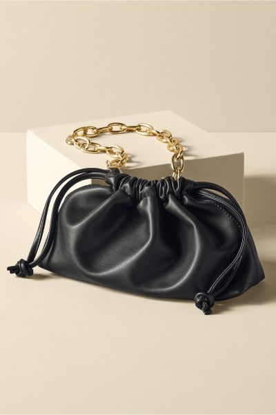 Handbags Women Sela Pouch Handbag Soft Surroundings Craft Black